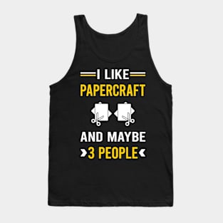 3 People Papercraft Paper Craft Crafting Tank Top